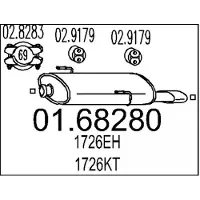 MTS 01.68280 Einddemper