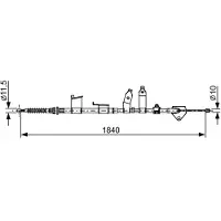 Bosch 1 987 482 653 Handremkabel