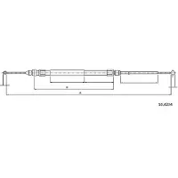 METZGER 10.4234 Handremkabel