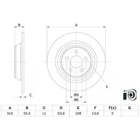 Bosch 0 986 479 E82 Remschijf