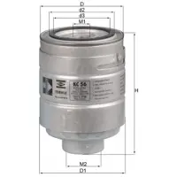 MAHLE ORIGINAL KC 56 Brandstoffilter