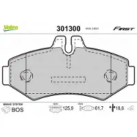 Valeo 301300 Remblokken
