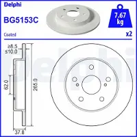 Delphi BG5153C Remschijf