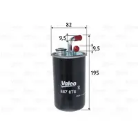 Valeo 587078 Brandstoffilter
