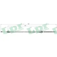 LPR C0687B Handremkabel