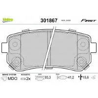Valeo 301867 Remblokken