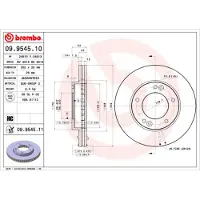 Brembo 09.9545.11 Remschijf