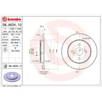 Brembo 08.A534.11 Remschijf