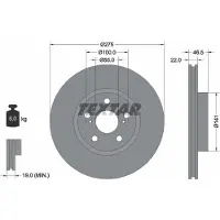 Textar 92199300 Remschijf