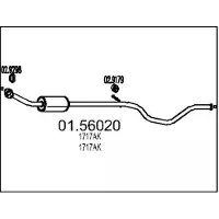 MTS 01.56020 Uitlaat middendemper