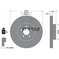 Textar 92224605 Remschijf