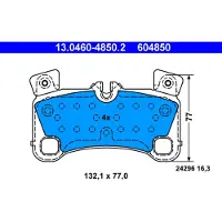 Ate Remblokken set 13.0460-4850.2 ATE voor o.a. AUDI, PORSCHE, VOLKSWAGEN