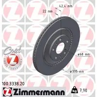 ZIMMERMANN 100.3338.20 Remschijf