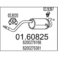 MTS 01.60825 Einddemper