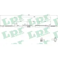 LPR C0857B Handremkabel