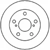 MAPCO 25558 Remschijf