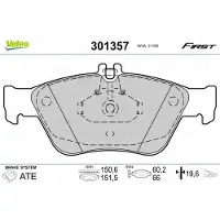 Valeo 301357 Remblokken