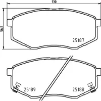 Hella 8DB 355 037-981 Remblokken