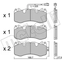 METELLI 22-1202-0 Remblokken