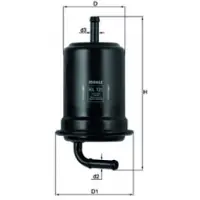 MAHLE ORIGINAL KL 121 Brandstoffilter