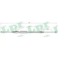 LPR C0967B Handremkabel