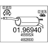MTS 01.96940 Einddemper