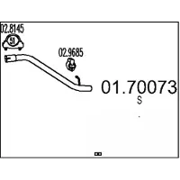 MTS 01.70073 Voorpijp