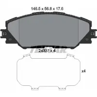 Textar Remblokset 2433701, voor
