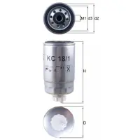 MAHLE ORIGINAL Brandstoffilter KC 18/1