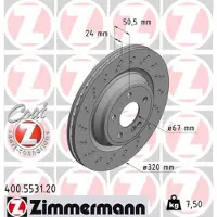 ZIMMERMANN 400.5531.20 Remschijf