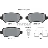 Textar 2578001 Remblokken