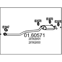 MTS 01.60571 Einddemper