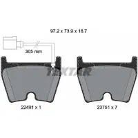 Textar Remblokset 2249101, voor