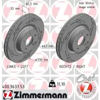ZIMMERMANN 400.3637.53 Remschijf