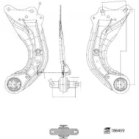 FEBI BILSTEIN 186459 Draagarm