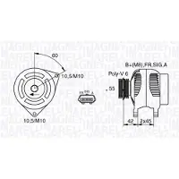 MAGNETI MARELLI 063377416010 Dynamo / Alternator