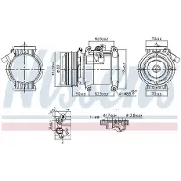 Nissens Compressor airconditioning KLIMA NIS 891011