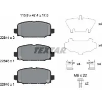 Textar Remblokset 2284401, achter