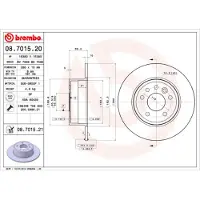 Brembo 08.7015.21 Remschijf