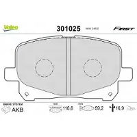 Valeo 301025 Remblokken