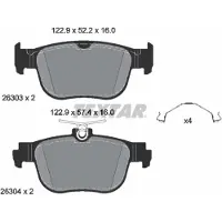 Textar Remblokset 2630301, achter