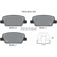 Textar Remblokset 2614201, achter