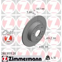 ZIMMERMANN 280.3177.20 Remschijf