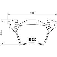 Hella 8DB 355 008-641 Remblokken