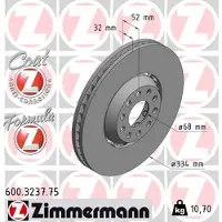 ZIMMERMANN 600.3237.75 Remschijf