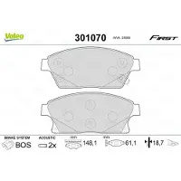 Valeo 301070 Remblokken