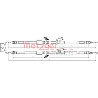 METZGER 10.5452 Handremkabel