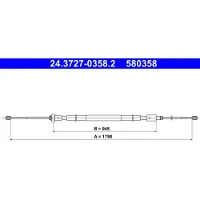 Ate 24.3727-0358.2 Handremkabel