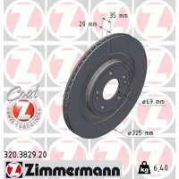 ZIMMERMANN 320.3829.20 Remschijf