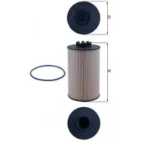 MAHLE ORIGINAL KX 658D Brandstoffilter